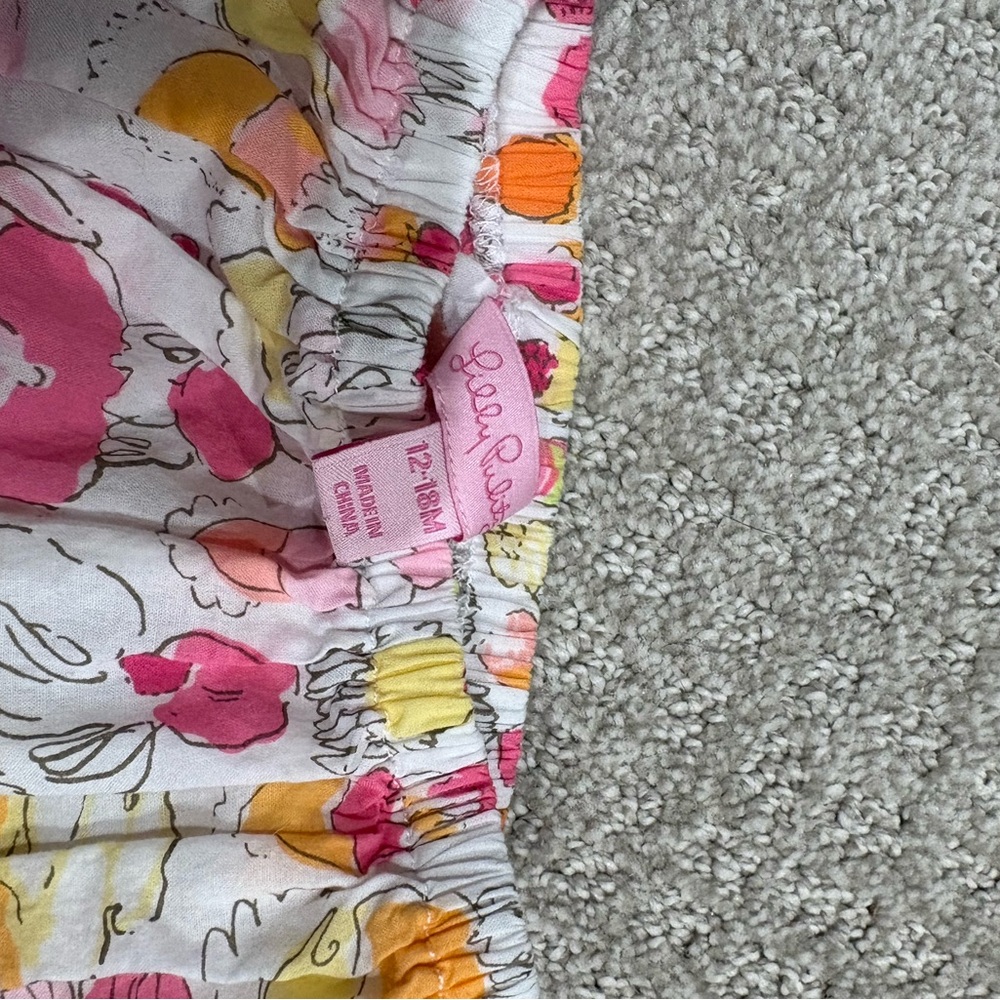 Very Rare Lilly Pulitzer Let Them Eat Cake Baby Dress and Bloomers - Picture 5 of 5